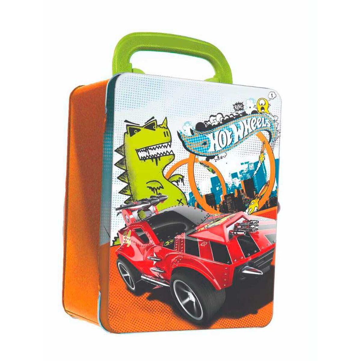 Caja Metalica Porta Autos Hot Wheels