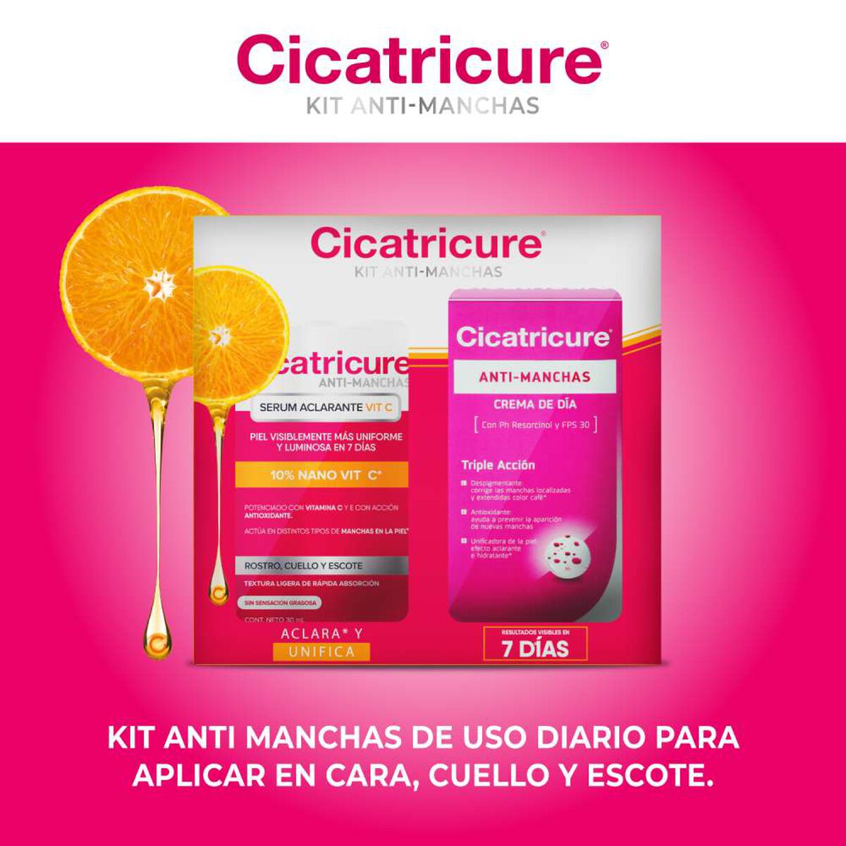 Pack Cicatricure Crema Antimanchas + Serum Antimanchas Vit C