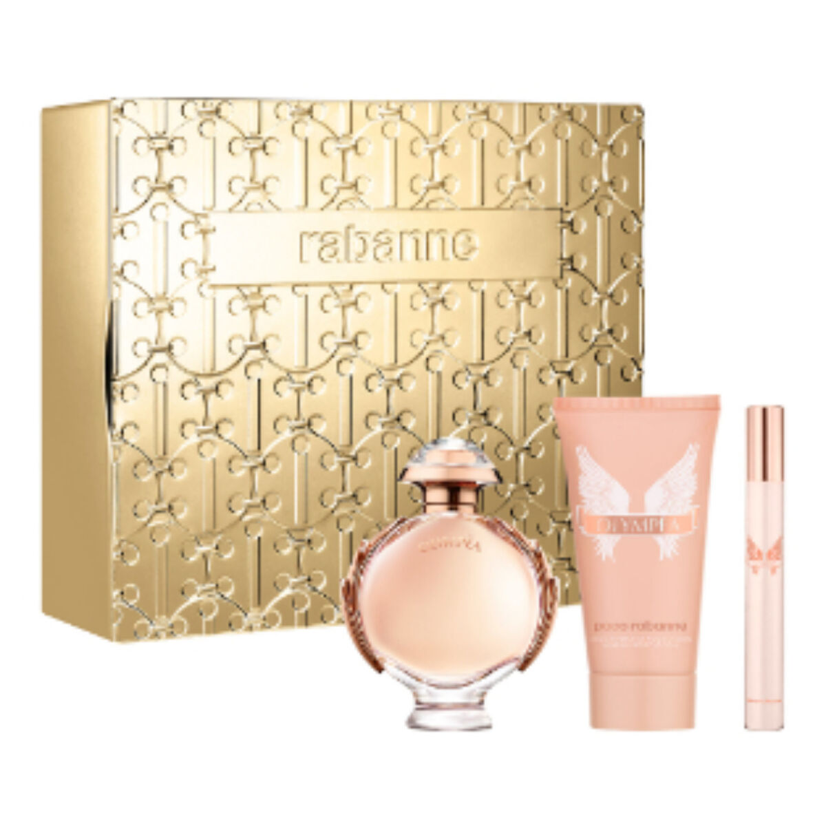 Set Paco Rabanne Olympéa Edp 50Ml + Body Lotion 75 Ml + Megaspritzer 10 Ml