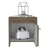 Velador TuHome Colore 1 Puerta Bellota y Blanco