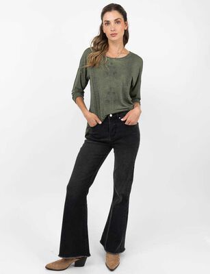 Imagen 2 del producto Jeans Flare Mujer Alma Celeste, Indigo, Marengo