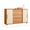 Cómoda Vekkahome Evidenza 4 Cajones Café