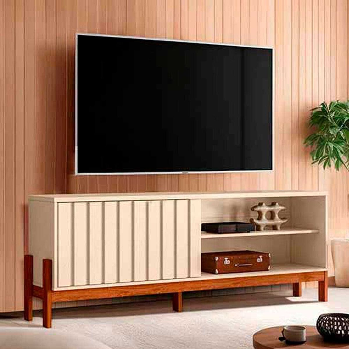 Rack TV Yardas Aurora Hasta 75" Off Whit