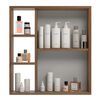 Botiquín Baño Espejo Home Mobili Punta Black Café