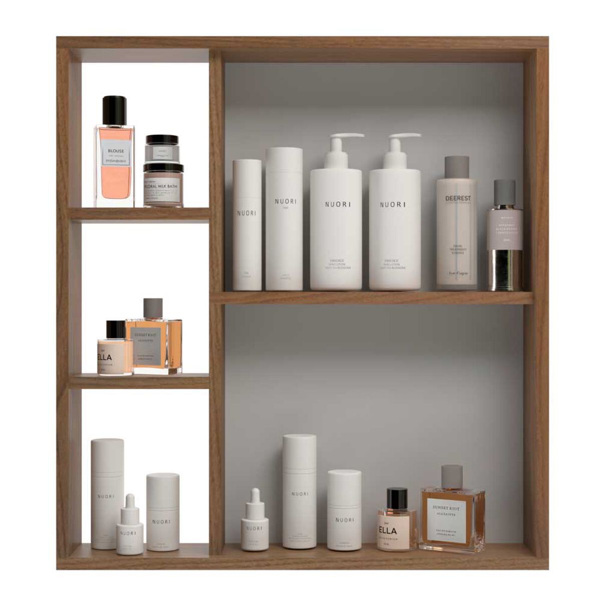 Botiquín Baño Espejo Home Mobili Punta Black Café