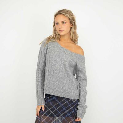 Sweater Mujer Icono Gris