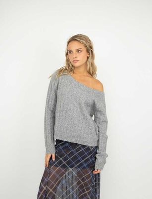 Imagen 1 del producto Sweater Mujer Icono Gris