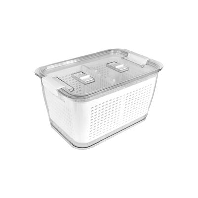 Caja Organizadora Refrigerador con Cesta Mediana Simplit