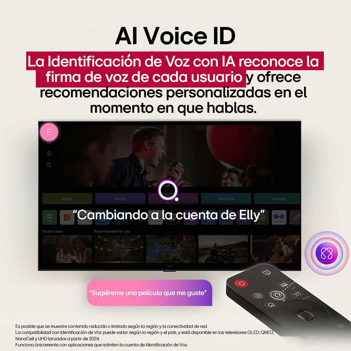Smart TV LG UHD AI UA80 4K de 65"