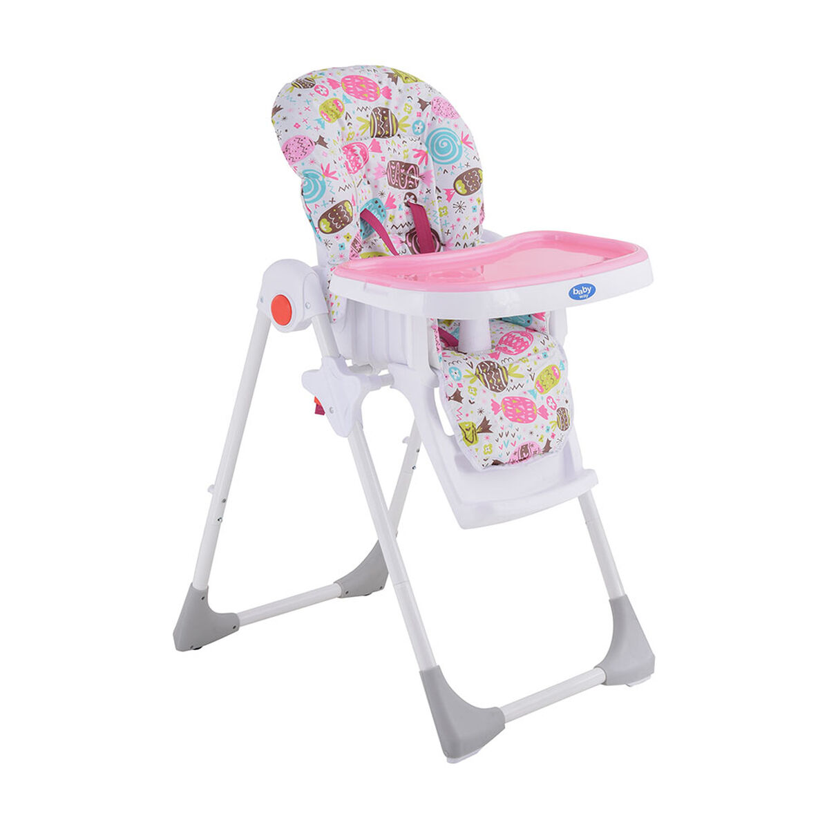 Silla de Comer Plegable Rosada