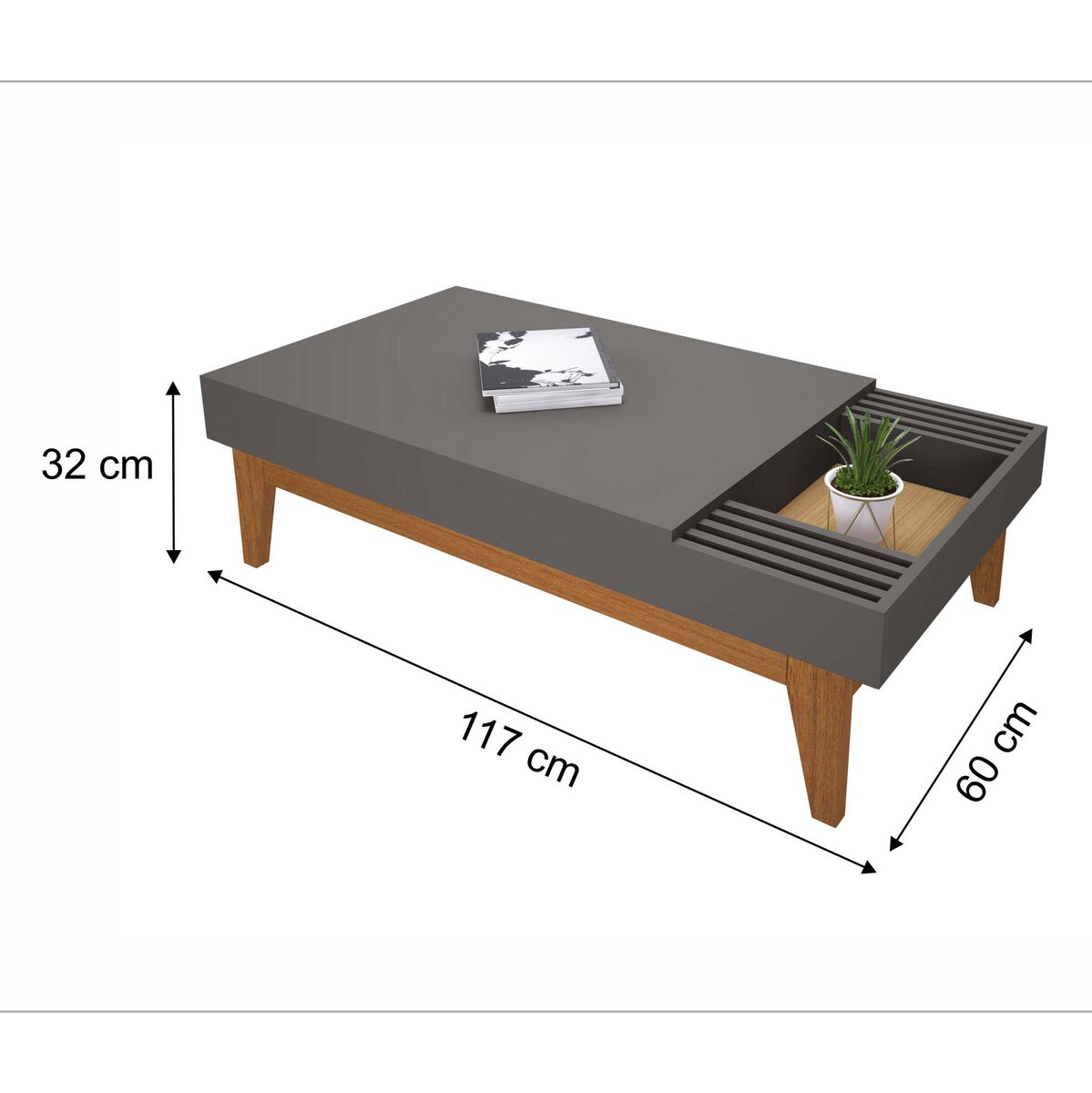 Mesa de Centro Exit La Vie Off White Nature