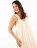 Vestido Lino Maxi Sin Mangas Mujer Alma