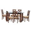 Juego de Comedor Latam Home Pamplona Granada 6 Sillas Velvet Verde