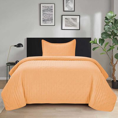 Imagen 1 del producto Quilt Illusions 1,5 Plazas Roma Mandarín