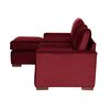 Sof&aacute; Seccional Izquierdo Latam Home Livorno 3 Cuerpos Burdeo