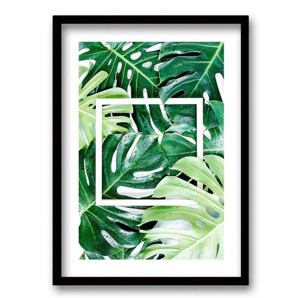 Cuadro Decorativo Retela Verde Cuadra 70 x 50 cm
