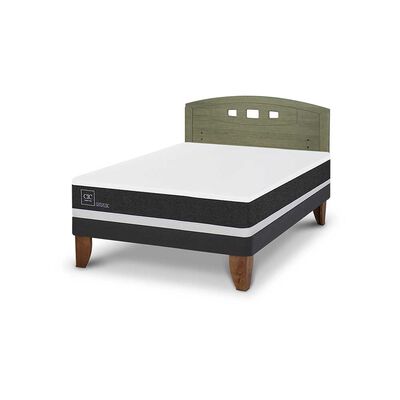 Imagen 2 del producto Cama Europea CIC 2 Plazas Ortopedic + Respaldo Gales Olivo