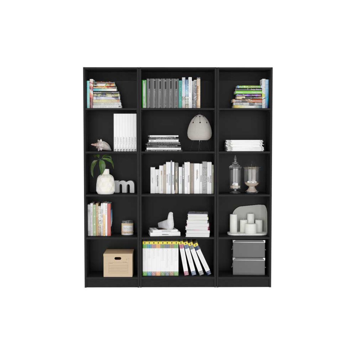 2 Estantes 45 cm + Estante 62 cm TuHome Home Wengue