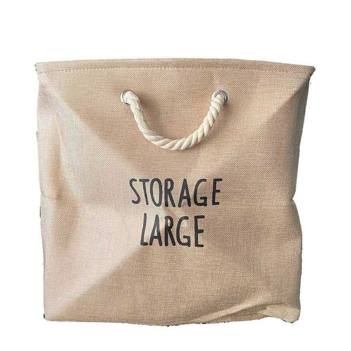 Canasto para Ropa Tela Seagrass Vgo  34 x 42 cm Natural