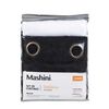 Set de Cortinas Mashini Valdivi 140 x 220 cm Negro