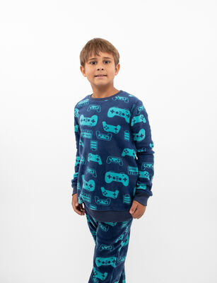 Imagen 1 del producto Pijama Polar Niño Chess Navy