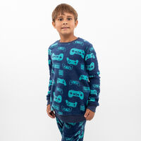 Pijama Polar Niño Chess Navy