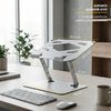 Soporter de Escritorio Levo Alzador Notebook Plegable Gris