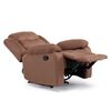 Juego de Living Daniels Sof&aacute; 3 Cuerpos Reclinable + 2 Berger Norman Caf&eacute;
