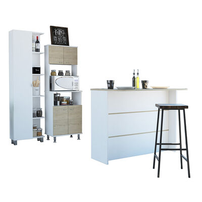 Imagen 2 del producto Combo Alacena + Barra Auxiliar + Optimizador TuHome Kitchen