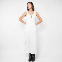 Vestido Slim Maxi Sin Mangas Mujer Fiorucci Blanco, Negro, Oliva, Rojo