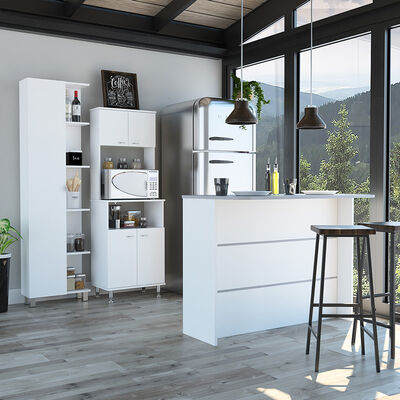 Combo Alacena + Barra Auxiliar + Optimizador TuHome Kitchen