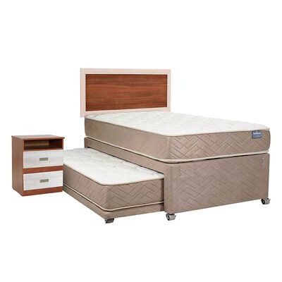 Imagen 1 del producto Cama Nido Celta 1,5 Plazas Bamboo + Respaldo + Velador Alicante