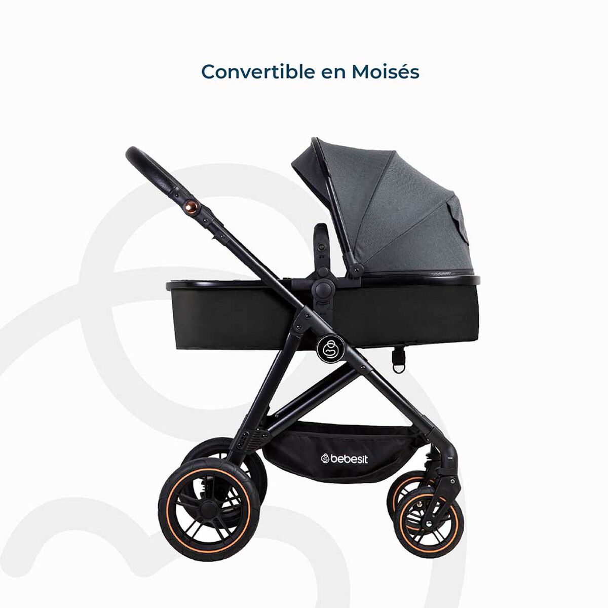 Coche Travel System Street Gris Bebesit