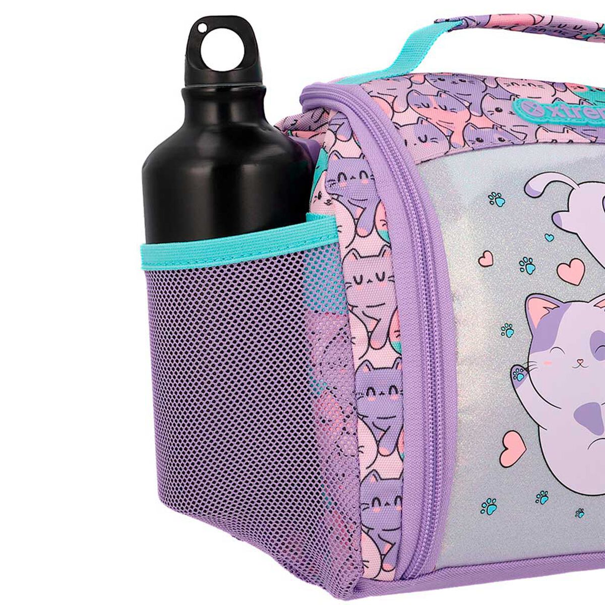 Lonchera T&eacute;rmica Xtrem Break 3.0 6XT Gatos Lila