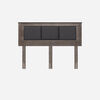 Cama Europea Rosen King Tempo + Respaldo Rachel Gris