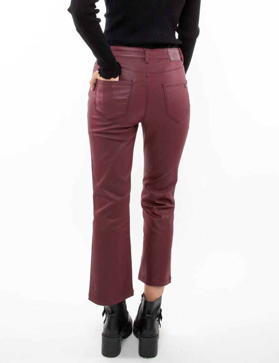 Pantalón Flare Ecocuero Mujer Fiorucci