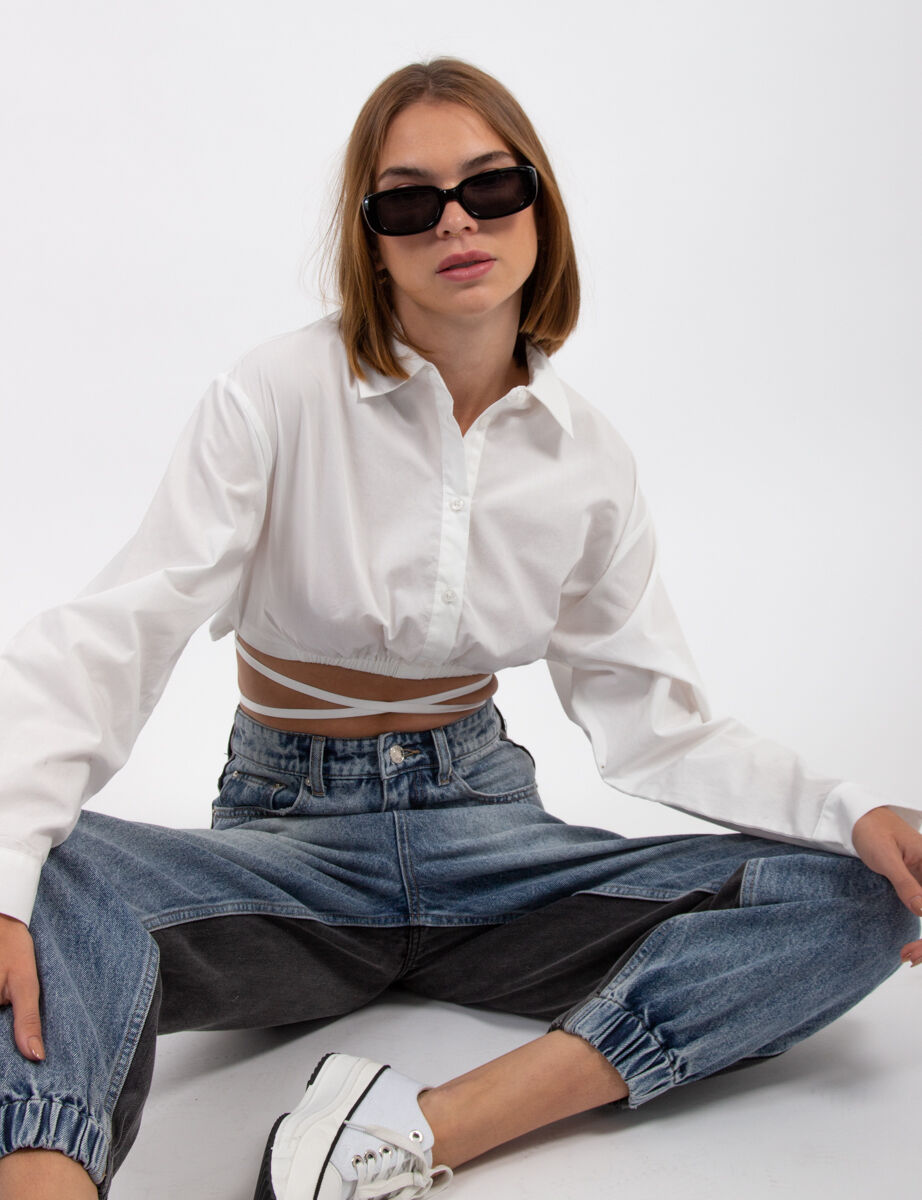 Blusa Crop Mujer Icono