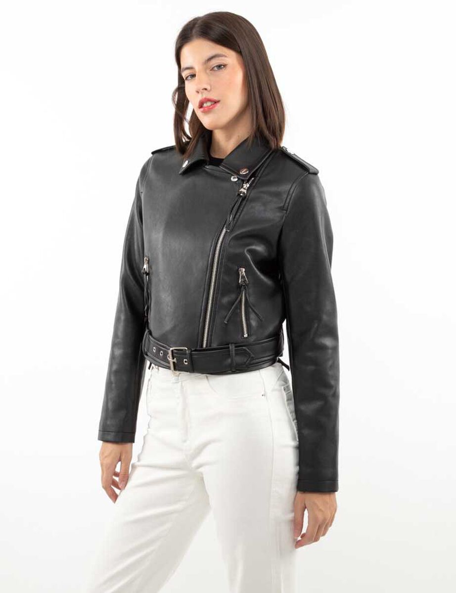 Chaqueta Biker Ecocuero Mujer Fiorucci