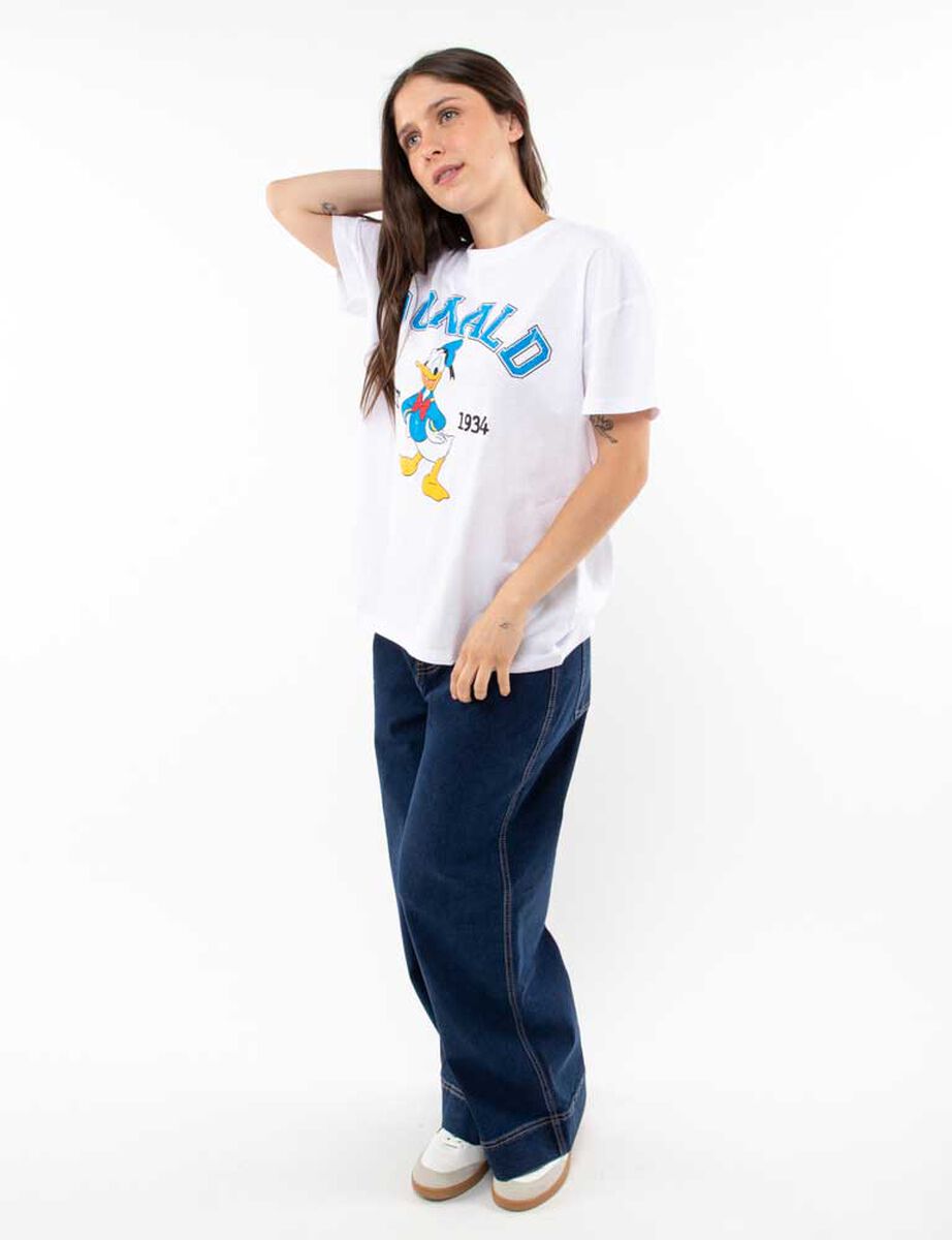 Polera Dibujos Animados Manga Corta Mujer Icono