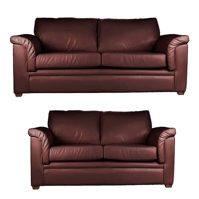 Juego de Living Latam Home Ancona 3 Cuerpos + Sofá 2 Cuerpos Chocolate