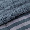 Plumón Coral Sherpa Casanova 1,5 Plazas Rayas Azul