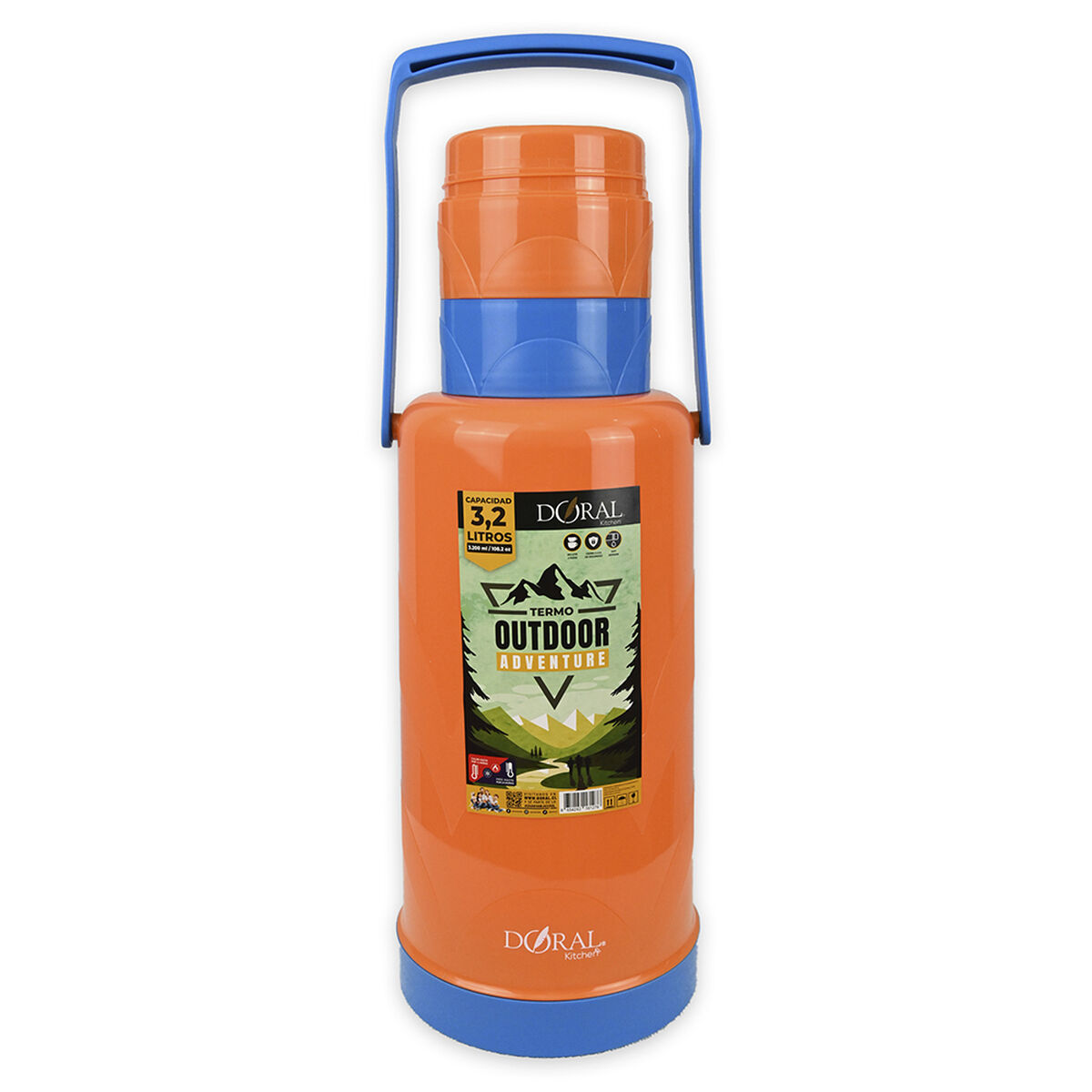 Termo Doral Everest 3200 ml Naranja