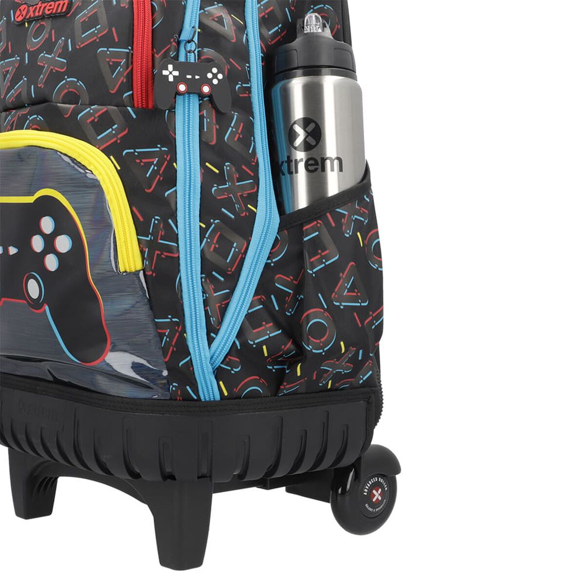Mochila Con Ruedas Niño Cross 2.0 Negro L Xtrem