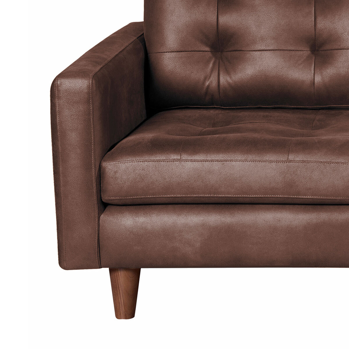 Sof&aacute; Cuero Latam Home N&aacute;poles Chaise Longue 2 Cuerpos Derecho