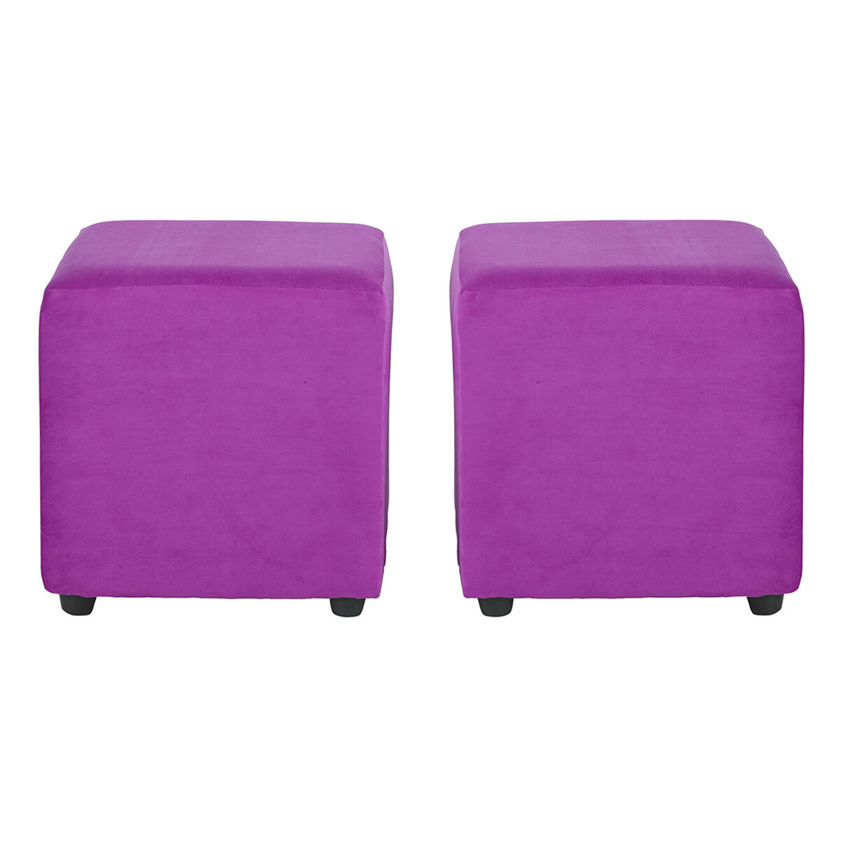 Sofá Seccional Bodevir Cali 3 Cuerpos + 2 Pouf Fucsia