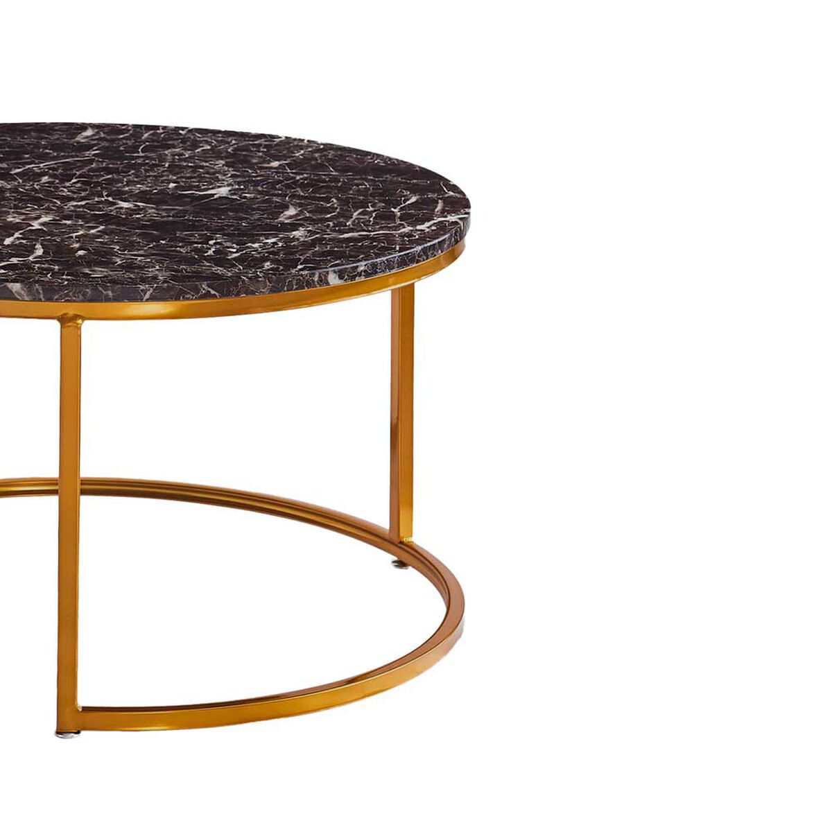 Set Mesa de Centro Home Mobili Nido Black Negro