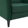 Set 2 Sillones Bodevir Retro Felpa 1 Cuerpo Verde Botella
