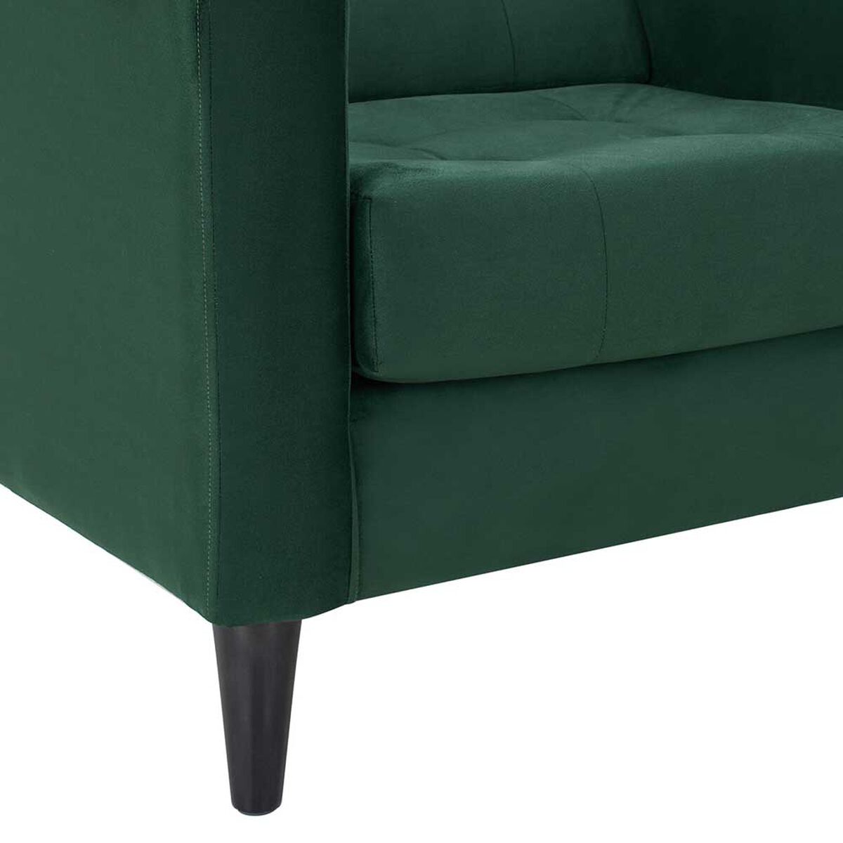 Set 2 Sillones Bodevir Retro Felpa 1 Cuerpo Verde Botella