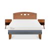 Cama Europea CIC 2 Plazas Excellence Plus + Respaldo + 2 Veladores New Gales