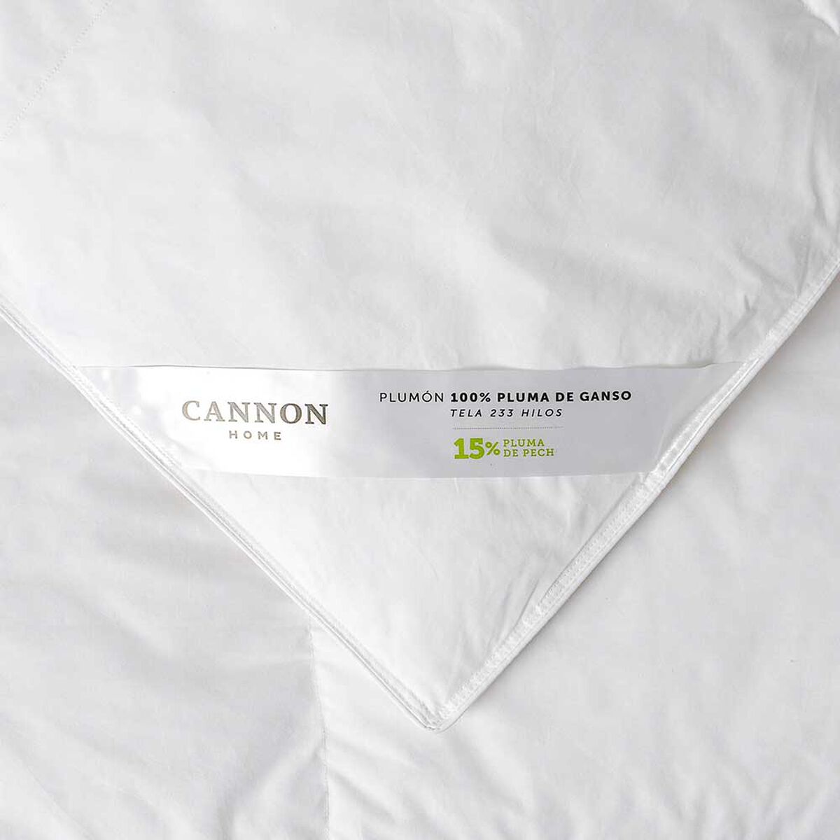 Plumón Liso Pluma Cannon King Gosse Down Blanco